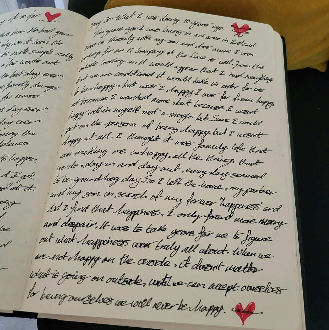 old notebook with handwriting